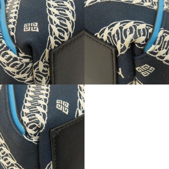 Givenchy Shoulder Bag Navy Canvas Tote Bag (Pre-Owned) - Picture 10 of 11